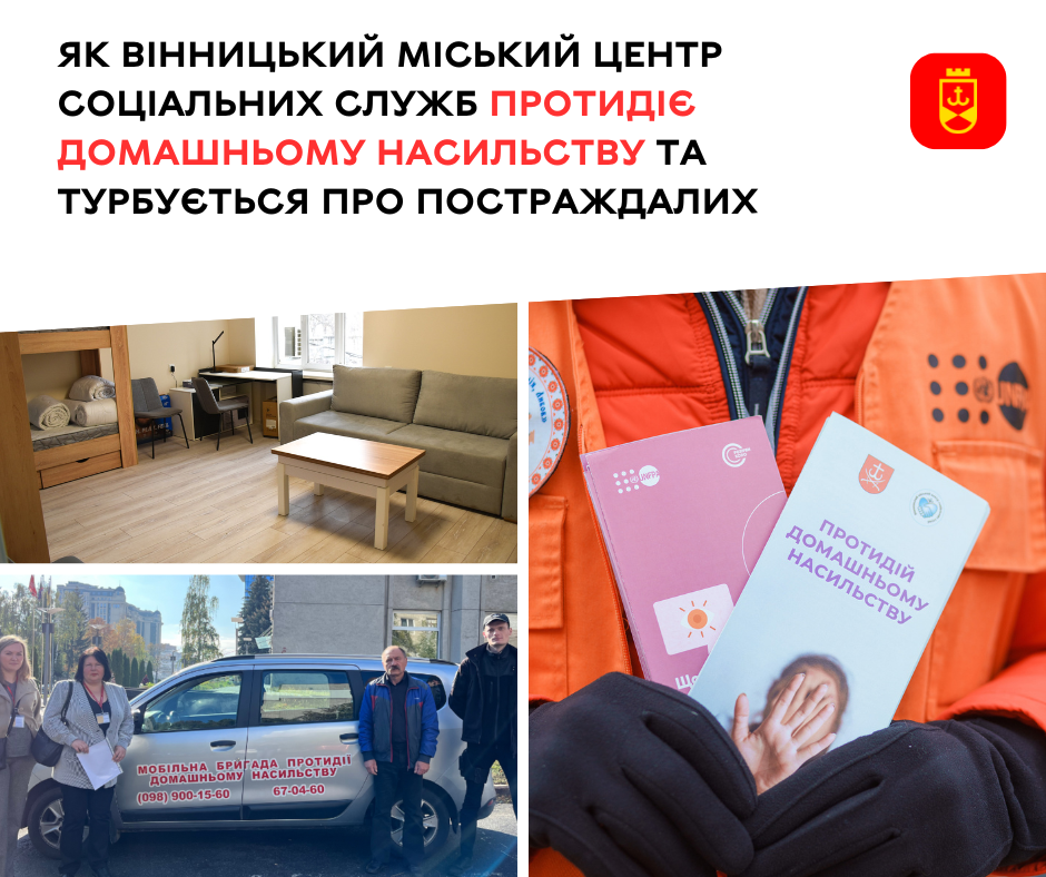 Протидія домашньому насильству у Вінниці: кризові кімнати, мобільна бригада, інформаційні акції